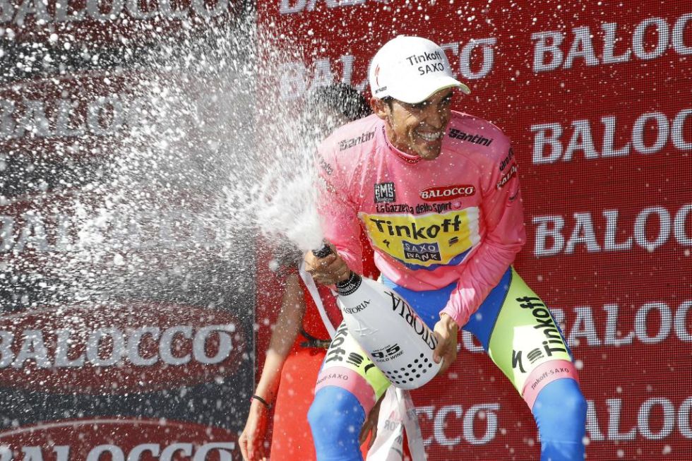 A Contador slo le queda el examen del Sestriere para cantar el que puede ser su segundo Giro de Italia.