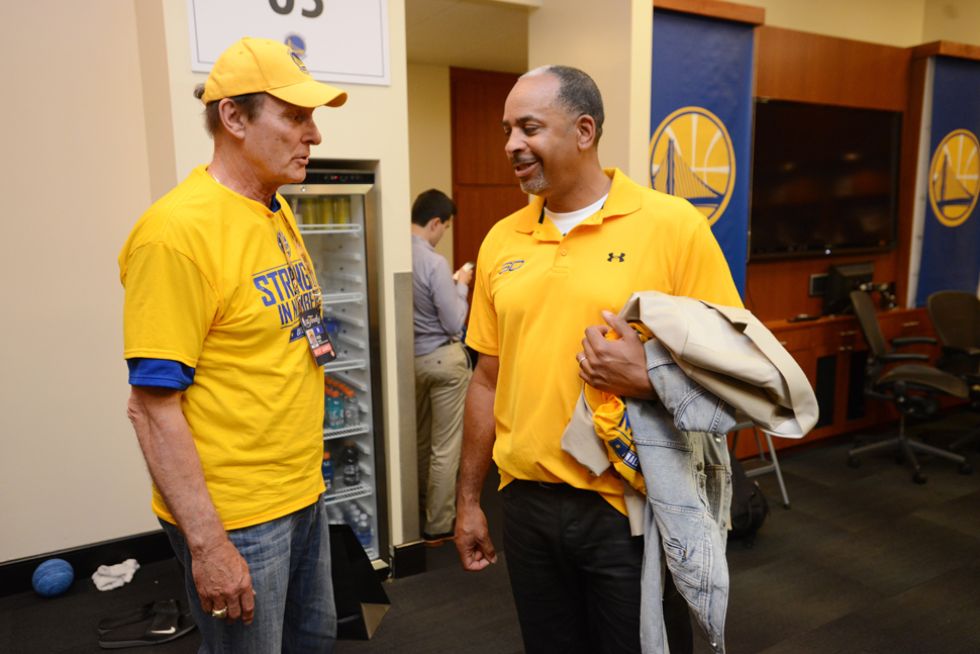 Rick Barry y Dell Curry