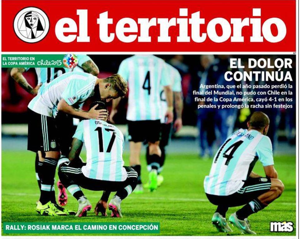 El Territorio afirma que Argentina "no pudo con Chile".