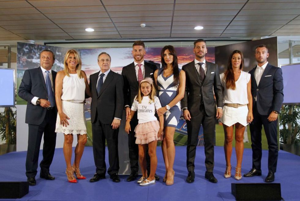 The soap opera is over, with Sergio Ramos committing his future to Real Madrid until June 2020. As well as club president Florentino Prez, the defender was accompanied at the contract-signing ceremony by his family, including his brother Ren - also his agent - and his partner Pilar Rubio.