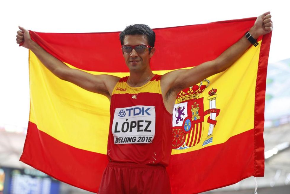 Miguel Ángel López hizo historia en Pekín al proclamarse campeón del mundo de los 20 kilómetros marcha.