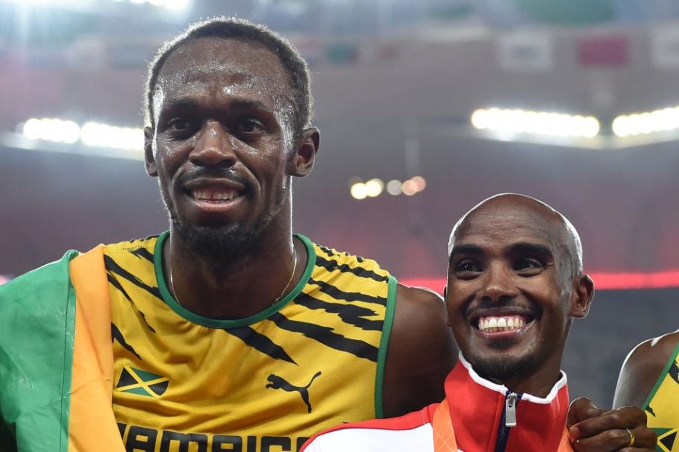Usain Bolt y Mo Farah, dos autnticas leyendas del atletismo.