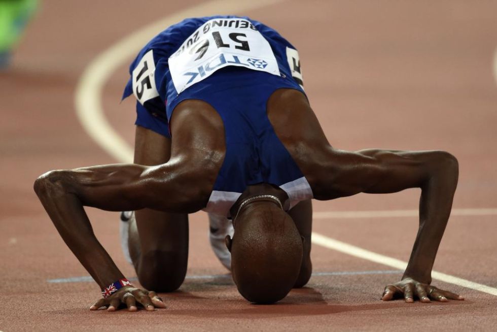 Si Bolt es el rey de la velocidad, el britnico Mo Farah lo es de la larga distancia. Fue oro en 5.000 y 10.000 metros, su tercer doblete seguido en unos grandes campeonatos.