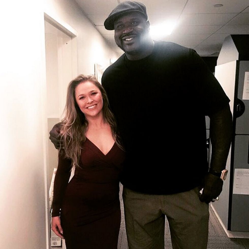Ronda Rousey y Shaquille O´Neal