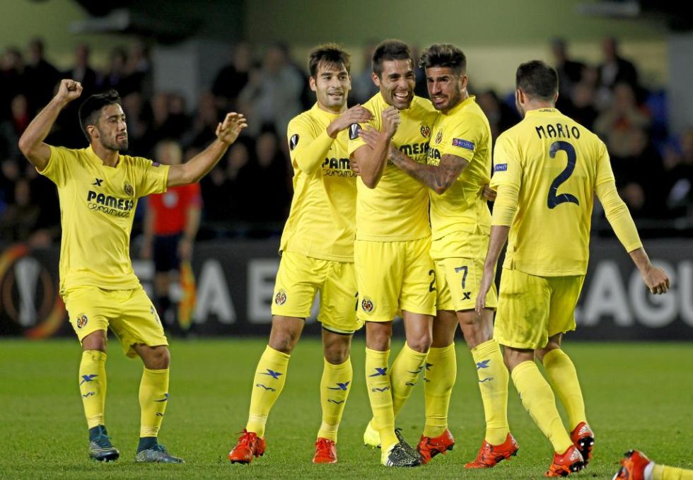 El Villarreal defender primero del grupo en la ltima jornada tras ganar al Rapid Viena con un gol de Bruno