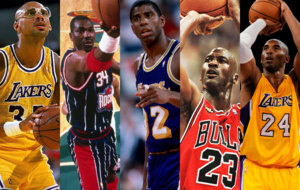 Kareem, Olajuwon, Magic, Jordan y Kobe Bryant