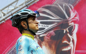 Mikel Landa, en una salida del Giro 2015.