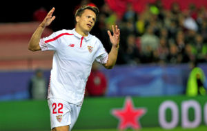 Konoplyanka celebrando un gol