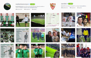 Perfiles de Instagram de Sevilla y Betis