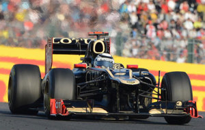 Kimi Raikkonen en 2012, cuando pilotaba para Lotus-Renault