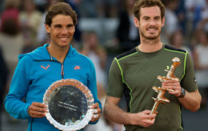 Rafa Nadal y Andy Murray, tras la final del torneo de este ao.