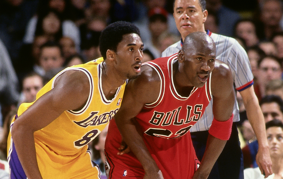 Kobe contra Jordan en el Forum de INglewood en 1998.