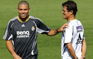 Ronaldo y Capello, cuando coincidieron en el Madrid