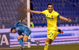 Bruno celebra el segundo gol del Villarreal de penalti