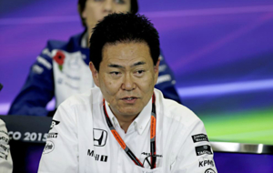 Yasuhisa Arai en la rueda de prensa del Gran Premio de Mxico