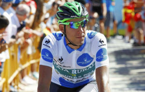 Omar Fraile durante la pasada Vuelta a Espaa.