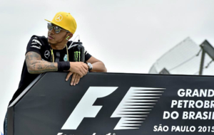 Lewis Hamilton en el Gran Premio de Brasil de 2015