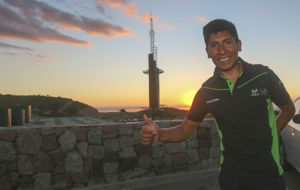 Nairo Quintana el da de la presentacin del Tour de San Luis.