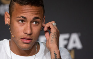 Neymar, en los actos del Baln de Oro.