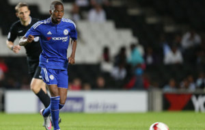 Charly Musonda Jr., en un partido con el Chelsea reservas.