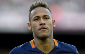 Neymar, en un momento del partido contra el Atltico de Madrid.