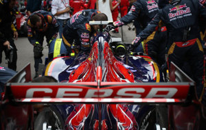 El STR10 de Max Verstappen en el Gran Premio de Rusia de 2015