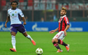 Nocerino, a la derecha, en un partido con el Milan.