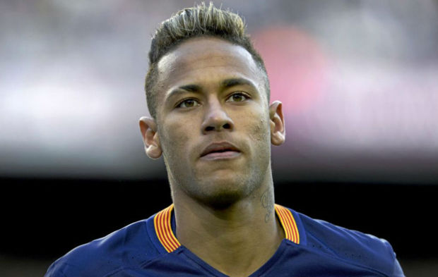 Neymar, durante un encuentro con el Bara