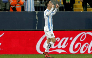 Juanpi Aor celebrando su gol al Getafe.