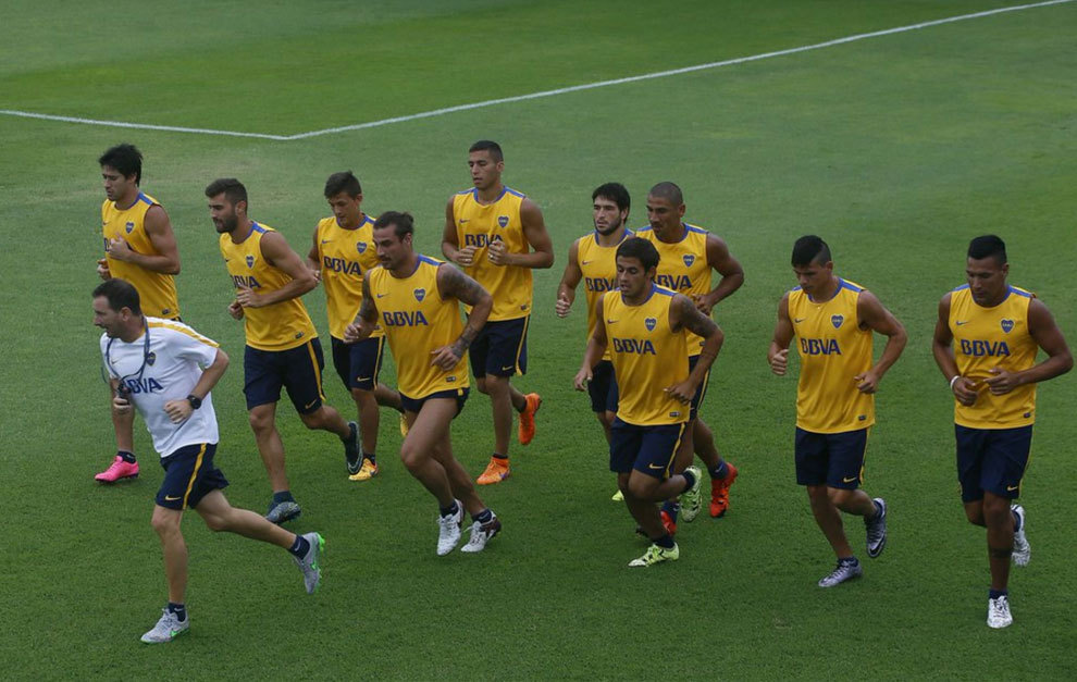 Entrenamiento de Boca Juniors.