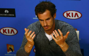 Andy Murray, en la rueda de prensa tras perder con Djokovic el Open de...