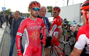 Nacer Bouhanni durante la pasada Vuelta a la Comunidad Valenciana.