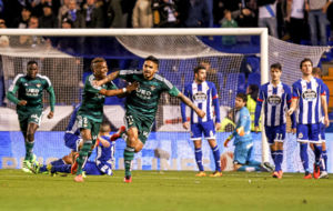 Vargas, celebrando su gol frente al Dpor
