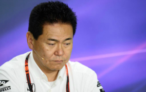 Yasuhisa Arai en la rueda de prensa del Gran Premio de Hungra de...