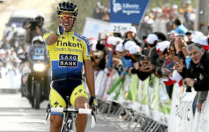 Alberto Contador desenfund en Malhao hace dos aos.