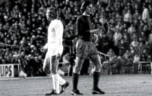 Netzer y Cruyff, durante aquel histrico encuentro