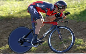 Tejay Van Garderen, en accin durante la cuarta etapa de la Vuelta a...