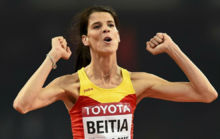 Ruth Beitia, en el Mundial de Pekn en 2015.