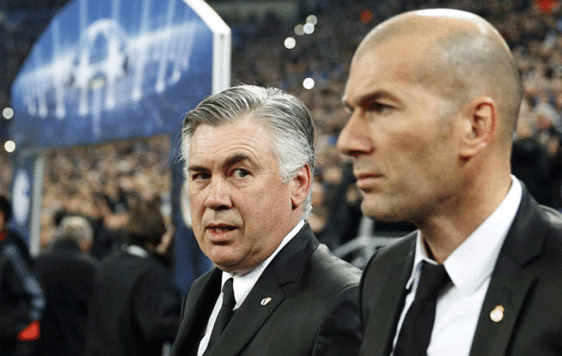 Ancelotti y Zidane, en una imagen de archivo