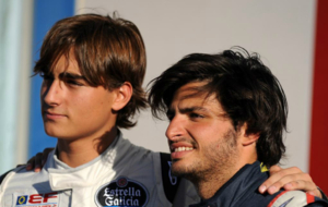 Javier Cobin, junto a Carlos Sainz