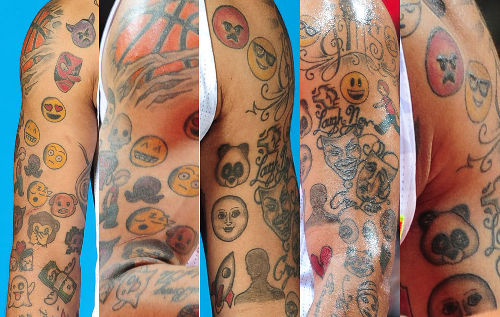 El hombre Emoji NBA: 30 tatuajes para alucinar.