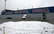 El temporal de nieve oblig a suspender el Huesca-Mallorca del pasado...