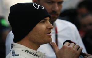 Nico Rosberg en la primera jornada de test en Montmel