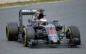 Jenson Button, en la sexta jornada de test de Montmel