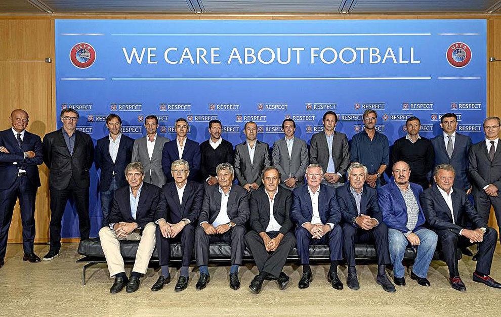 Última reunión de entrenadores organizada por la UEFA.