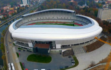 Vista area del Cluj Arena, estadio donde Espaa jugar ante...