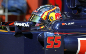 Carlos Sainz en el octavo da de test de Montmel