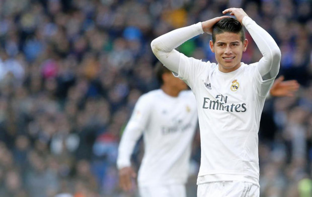 James, en un momento del Real Madrid-Atltico del pasado 29 de...