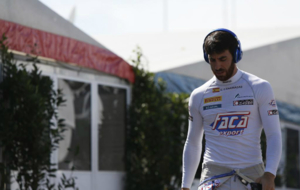 Sergio Canamasas, en el paddock del Gran Premio de Monza de GP2