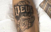 Imagen del tatuaje de Neymar.